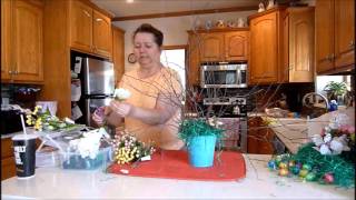 DIY  EASTER tree/with dollar tree items
