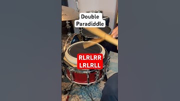 How to play a DOUBLE PARADIDDLE!Drum Rudiment Series! #drums #drummer