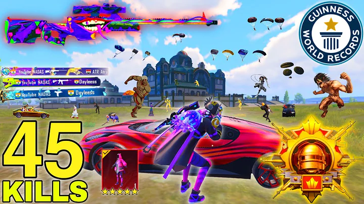 45 KILLS!!😱 1 IN MATCHES NEW WORLD KILLS & DAMAGE RECORD in PUBG MOBILE | SOLO VS SQUAD GAMEPLAY