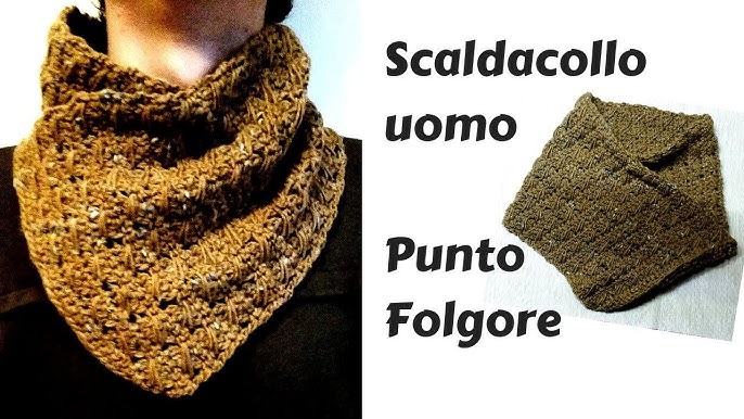 Scaldacollo da uomo all'uncinetto - Uomo - Abbigliamento - di Le 