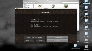 Minecraft - How to place premade save files on Mac