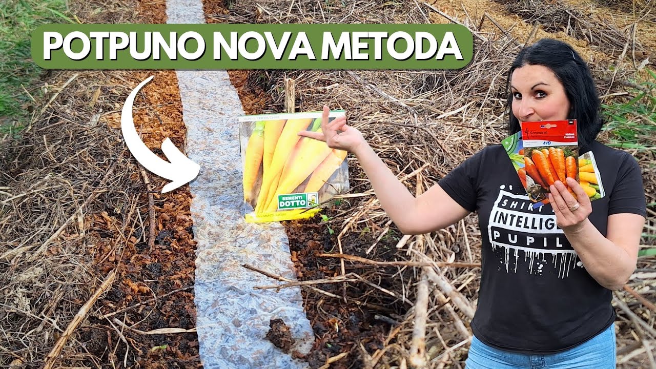 Посадка моркови в ОПИЛКИ