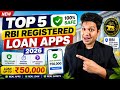 Top 5 RBI Registered Loan Apps 2026 ✅| Best Instant Personal Loan Apps India | Safe Loan Apps Review