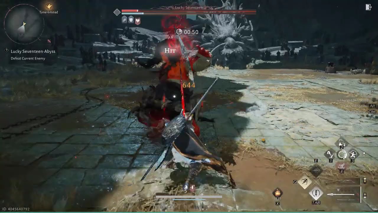 [Where Winds Meet] Juno Vs Lucky Seventeen | Hitless | Tank Build | Abyss Trial