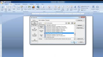 Microsoft Word 2007 Hyperlink, Header & Footer - Part-9
