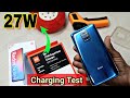 Redmi Note 9 pro Charging Test with 27W Superfast Charger & Fast USB Cable