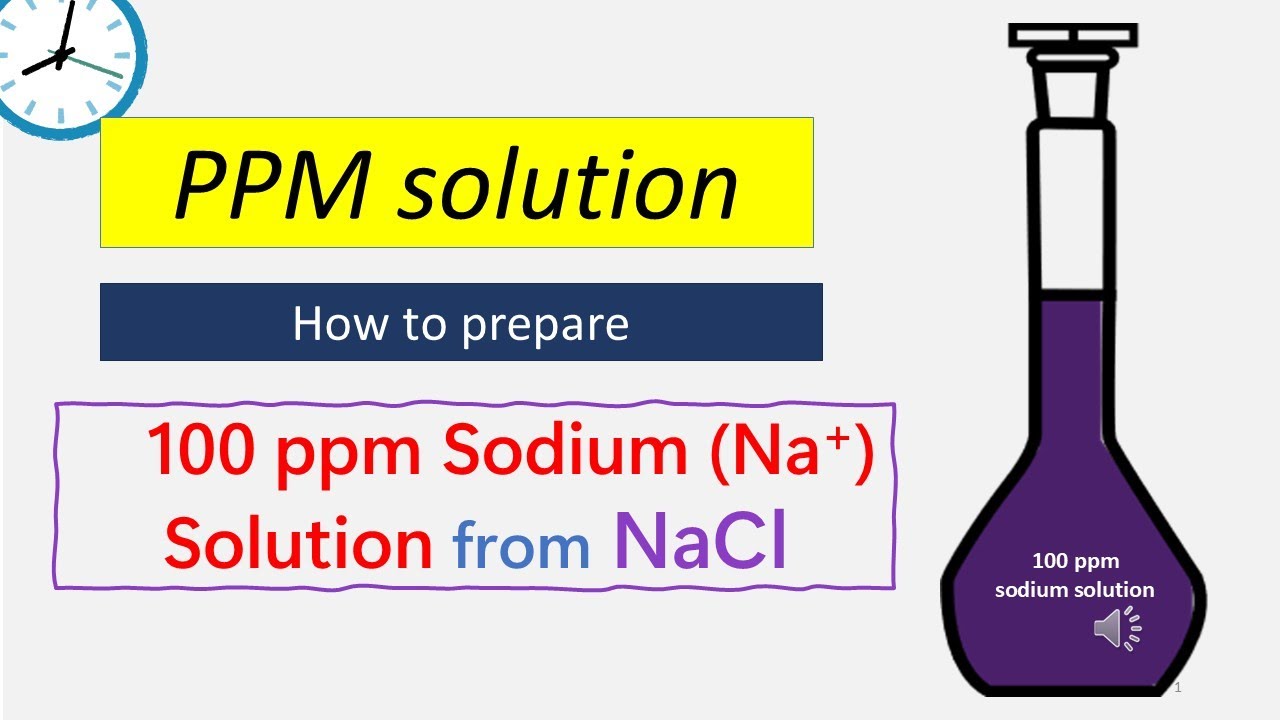 How To Prepare 100 Ppm Sodium Na Solution From Sodium Chloride NaCl how-to-prepare-100-ppm-sodium-na-solution-from-sodium-chloride-nacl