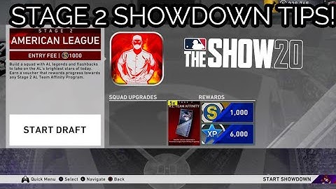 STAGE 2 SHOWDOWN TIPS! MLB THE SHOW 20 DIAMOND DYNASTY