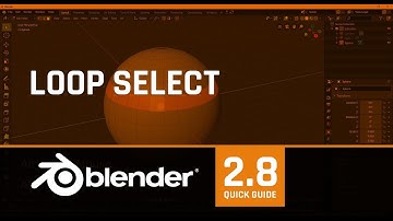 Loop Select Direction | BLENDER 2.8