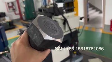 Heavy duty hex bolt chamfering machine