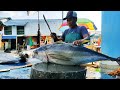 Amazing Giant Yellowfin Tuna Cutting Skills by tuna cutter masters in market