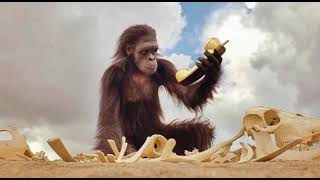 2001: A Space Odyssey - Extended by AI 2: a bone and monkey