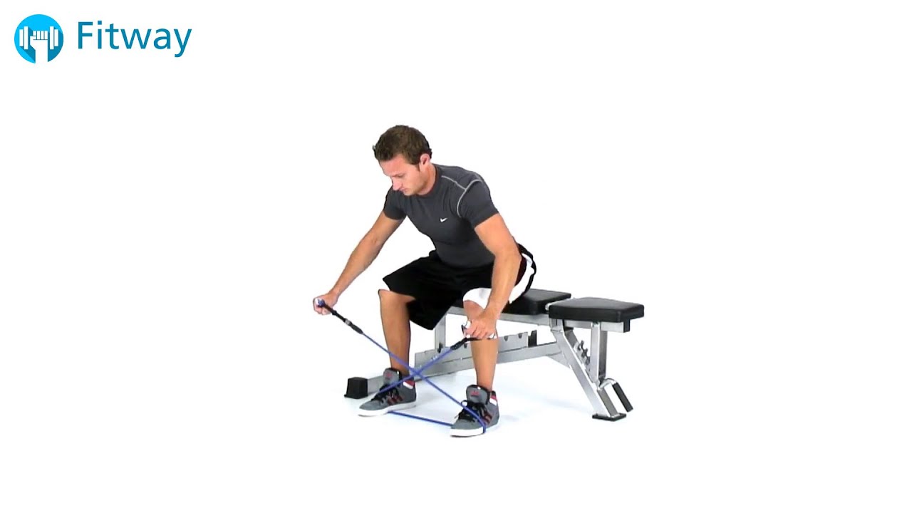 How To Do Resistance Band Fly On Bench Rear Delt Shoulder Workout