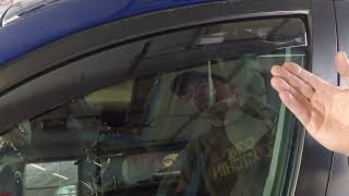 WeatherTech Side Window Deflector Install on the 2015 RAV4