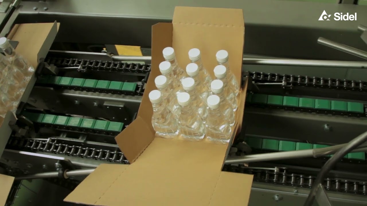 Case packers for shaped food bottles in glass or plastic | Sidel