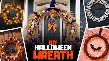200+ DIY Halloween Wreath Ideas for Front Door in 2024 | Decorating Outside for Halloween