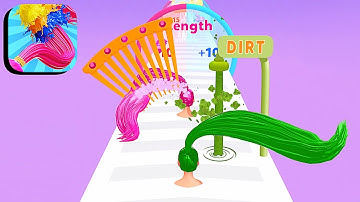 Hair Rotate Run ​- All Levels Gameplay Android,ios (Levels 1-5)