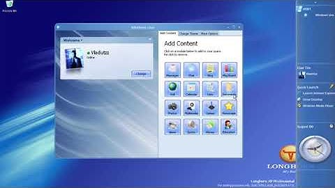 Windows Longhorn 3706 Windows Live Demo