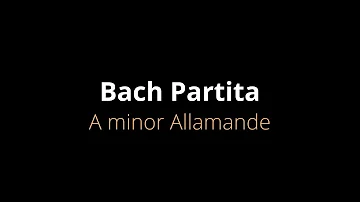 Bach - Flute Partita in A minor BWV 1013 Allemande - Daniel Lee