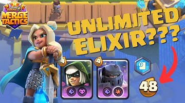 Get INFINITE ELIXIR with Spirit Empress in Merge Tactics - Full Guide and Gameplay