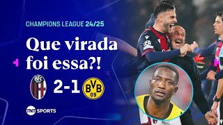 Thumbnail for GOLAÇO DE CAVADINHA E VIRADA ALUCINANTE! BOLOGNA 2X1 BORUSSIA DORTMUND | CHAMPIONS
