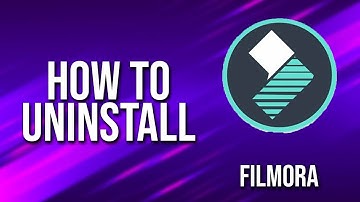 How To Uninstall Filmora Tutorial