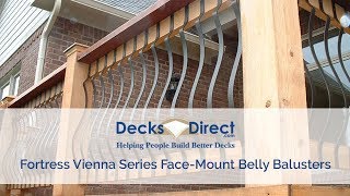 Vienna Series Face-Mount Belly Balusters By Fortress
