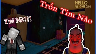 TRỐN TÌM VỚI ÔNG HÀNG XÓM | Hello Neighbor (Mini Game) | Minecraft PE 1.0 screenshot 3