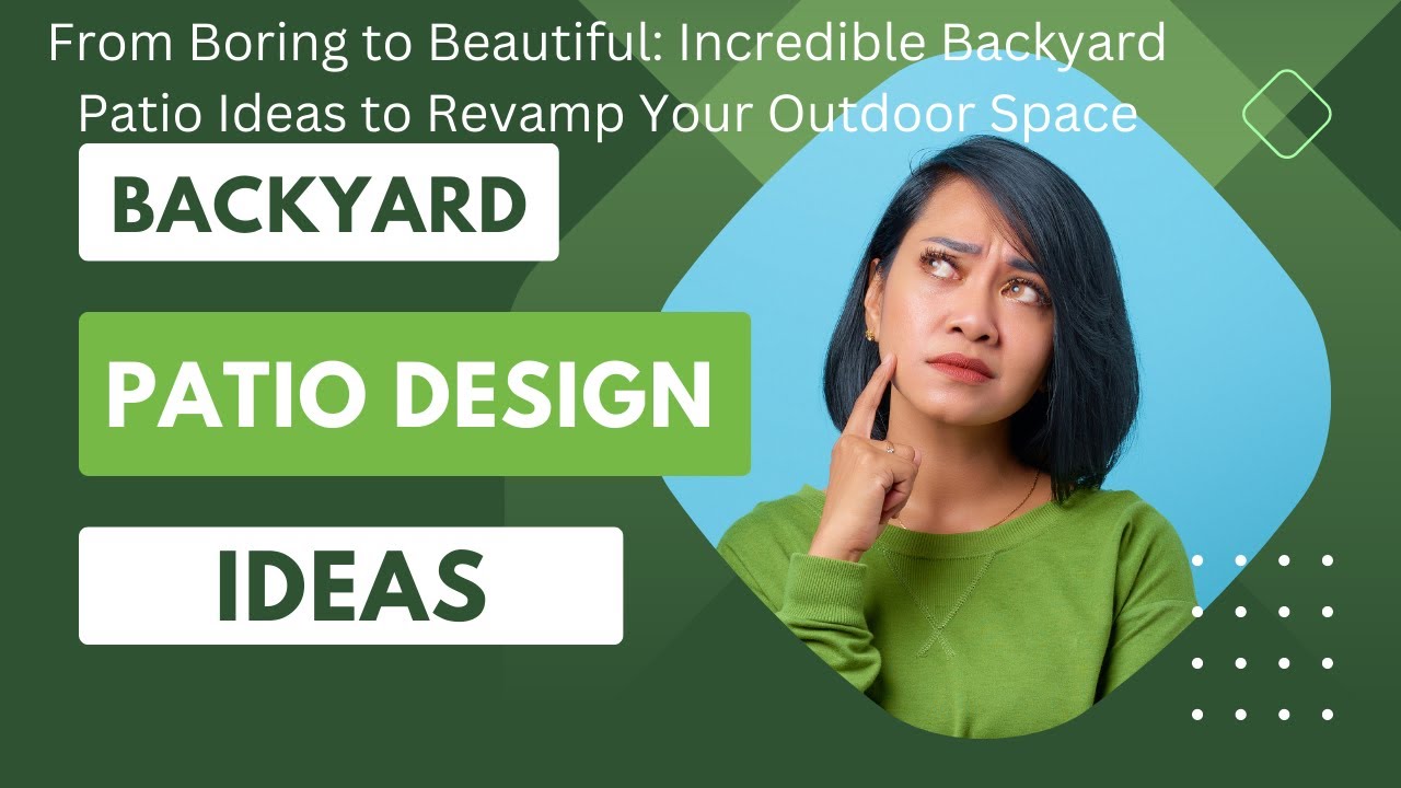 Transform Your Backyard with These Jaw-Dropping Patio Design Ideas : # ...