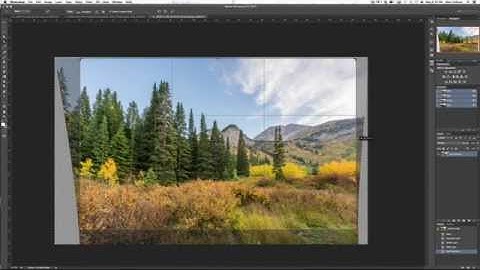 Fix perspective distortion in Photoshop with the warp tool