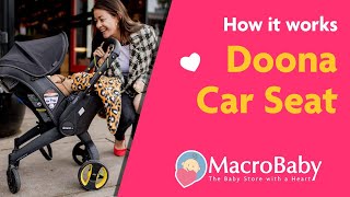 Doona Infant Car Seat \& Stroller How it Works | MacroBaby Tips