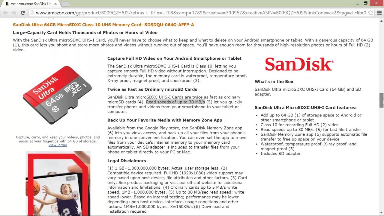 19 942 Customer Reviews Sandisk Ultra 64gb Class 10 Micro Sdxc