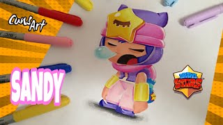 Como Dibujar A Sandy De Brawl Stars Facil Brawl Stars How To Draw Sandy From Brawl Stars Youtube - dibujos para colorear brawl stars sandi