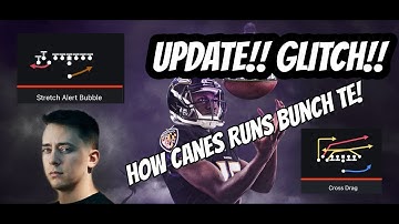 Singleback Bunch Te Glitch! This got BANNED in MCS after Canes ABUSED it!