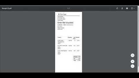 POS Backend Receipt And Send By Email