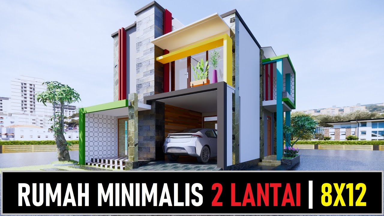 Model Rumah Minimalis 2 Lantai 8x12 Desain Rumah Minimalis