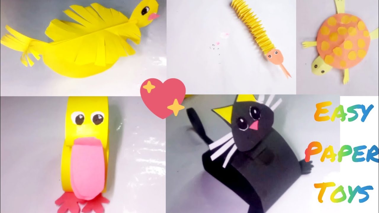 How To Make Easy Paper Toys/Easy Paper Toys Makeing Tutorial/quick Make ...