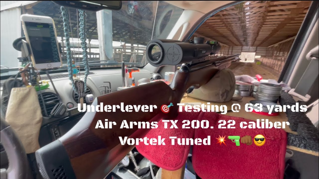 Underlever Accuracy 🎯 63 yards Air Arms TX200 22 caliber airarms airarmstx200 YouTube