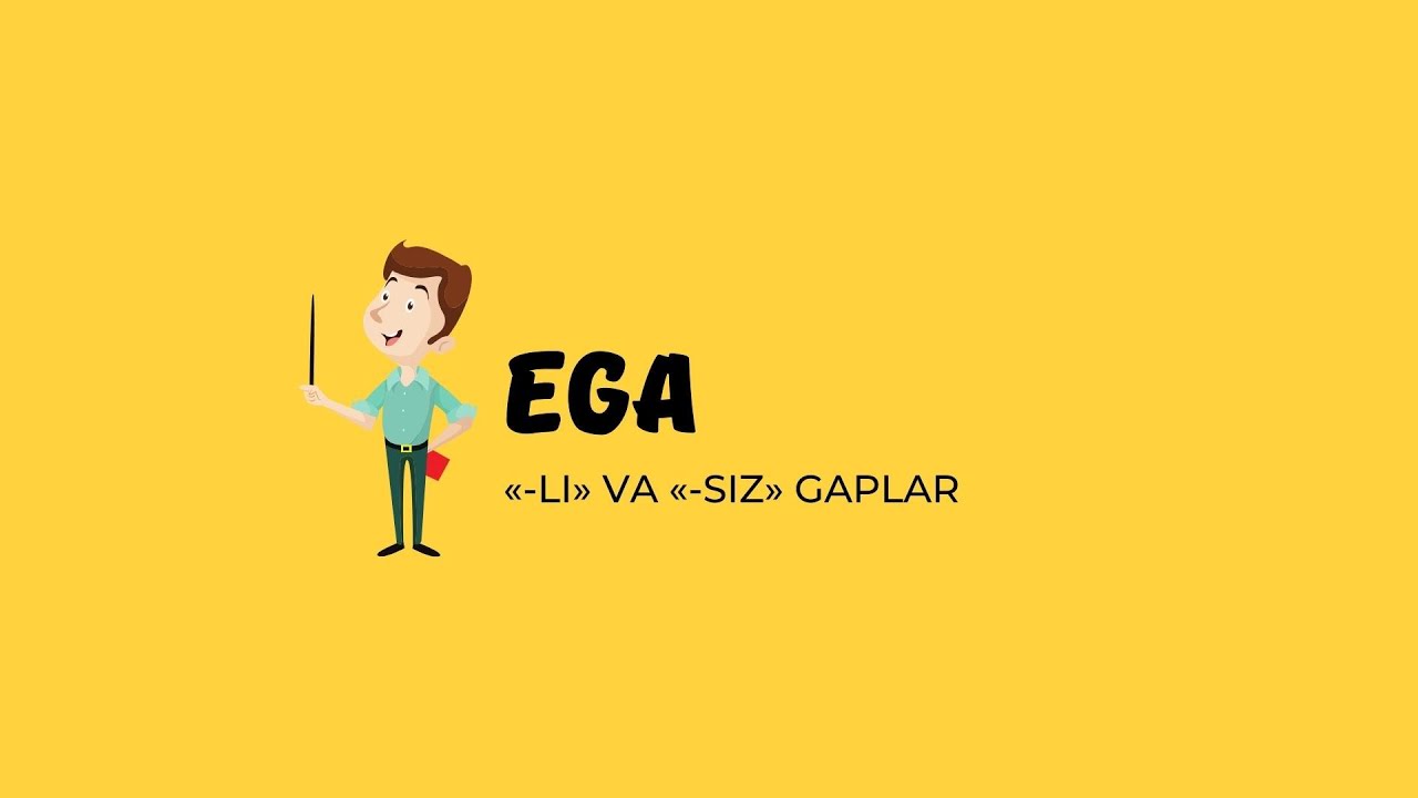 Egali va egasiz gaplar