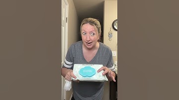 I have no idea a baby wipe could stretch this big and work so good!! #babywipes #waterwipes