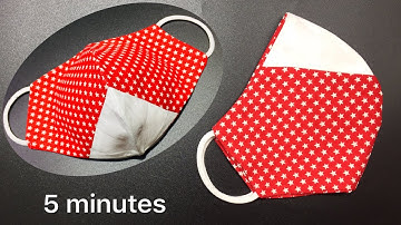 It only takes 5 minutes to sew this mask pattern, it is really easy without a ruler Trefa.vn (No88)