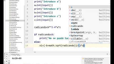Ecuación de segundo grado Ej0106 Programación Python TIC 2 Bachillerato IES Monterroso