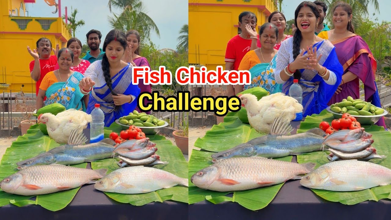 Choose your Fish Chicken Vegetables items Challenge Video