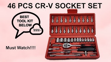 A Handy Tool Kit | 46 Pcs CR-V Socket set |Low Price High Quality |Unboxing with Practical Demo |