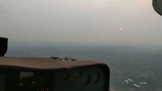 Flight with 5SM visibility and haze in a Cessna 172