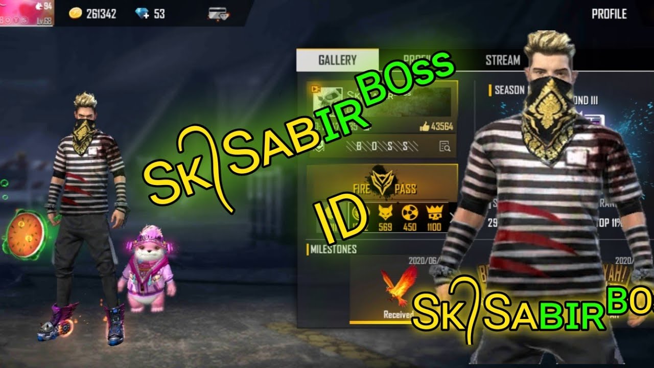 SK SABIR BOSS REAL ID | BOSS GUILD | FREE FIRE |#Freefire ...