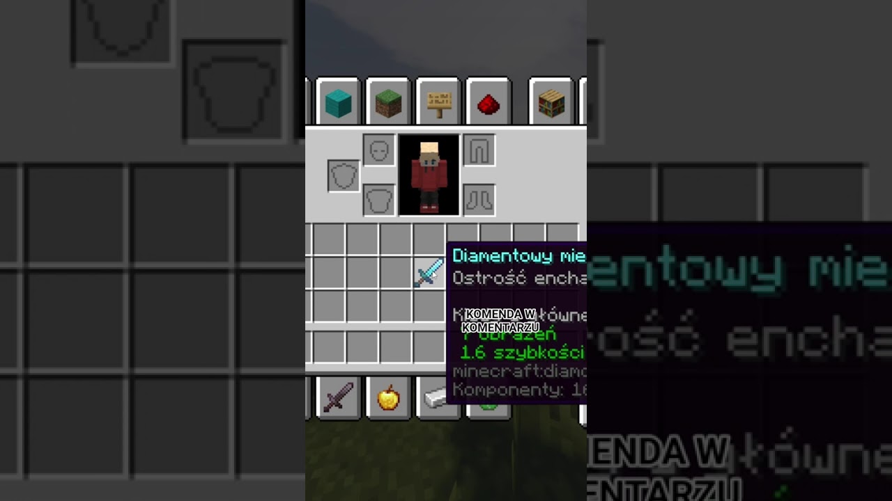 Jak Mieć w Minecraft Enchant Ostrość 67 #catoskar #shorts #minecraft #minecrafttips #minecraftpolska