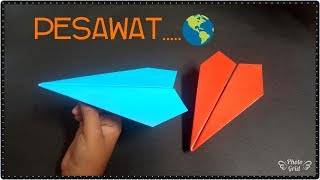 cara membuat origami pesawat sederhana