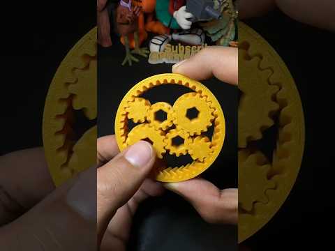 3D Printed Binary Sun Gear Fidget Toy. #3dprinting #asmr #fidgettoy