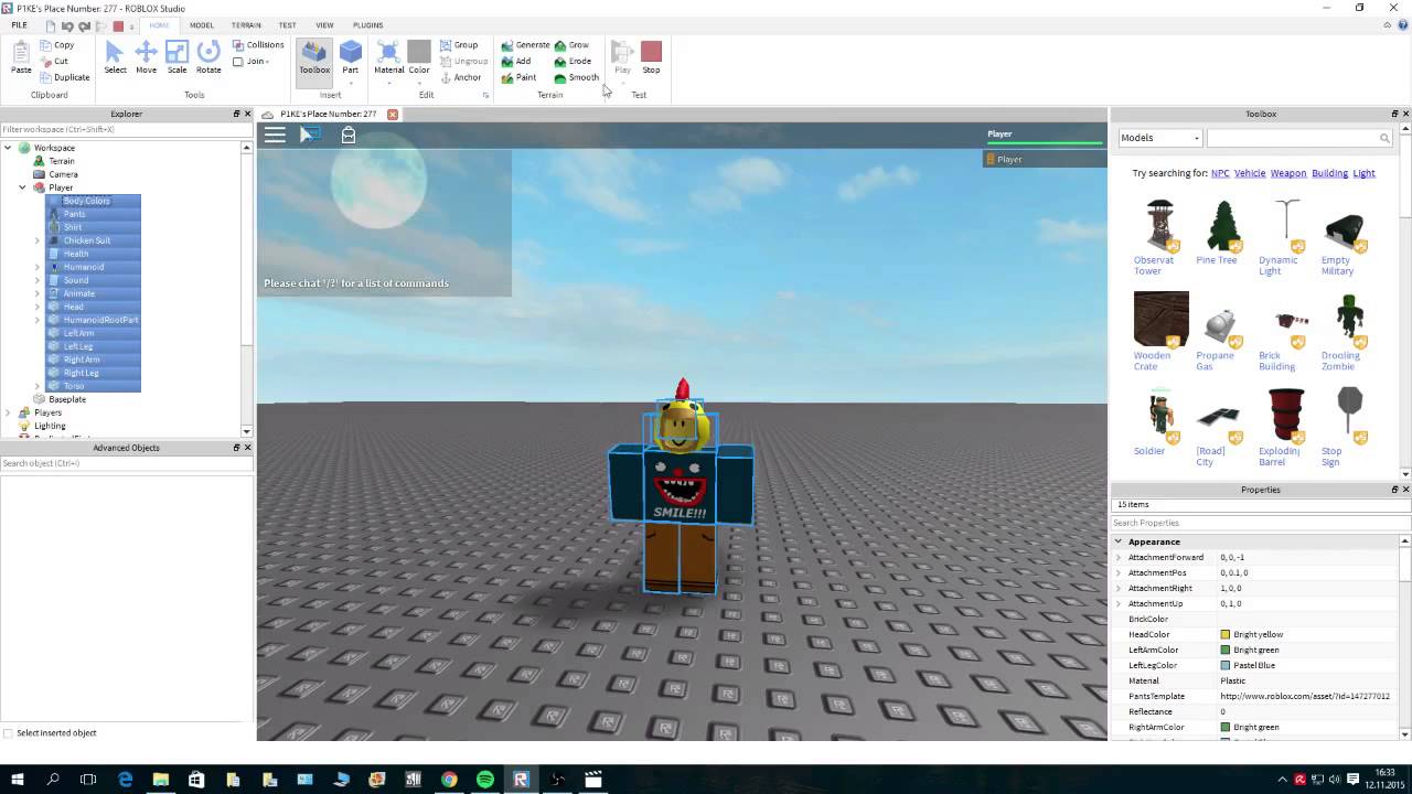 Roblox How To Build Your Own Character Youtube - how to minimuze my roblox character on roblox studio